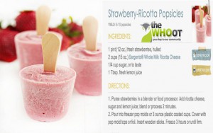Strawberry Ricotta Popsicles